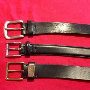 Bundle of 3 Black Ralph Lauren Belts size 40